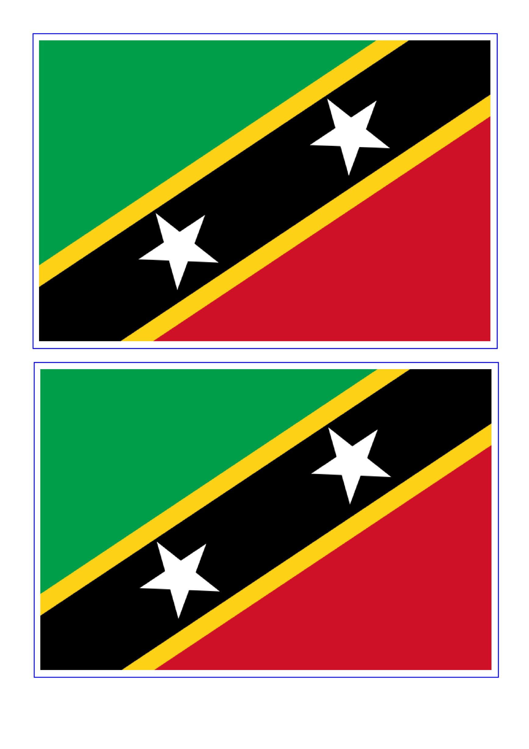 St Kitts And Nevis Flag gratis en premium templates