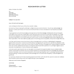 template topic preview image Polite Resignation Letter Format