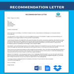 Vorschaubild der VorlageRecommendation Letter