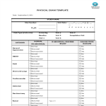 Physical Exam Template gratis en premium templates