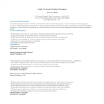 template topic preview image High School Teacher Resume Sample