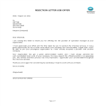 Rejection Job Offer Letter gratis en premium templates