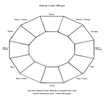 Blank Color Wheel Chart gratis en premium templates