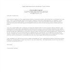 template topic preview image Legal Administrative Assistant Cover Letter