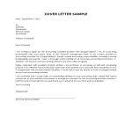 Assistant Accountant Cover Letter gratis en premium templates