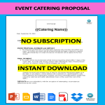 template topic preview image Event Catering Proposal