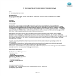 IT Infrastructure Director Resume gratis en premium templates