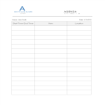 Agenda Schedule gratis en premium templates