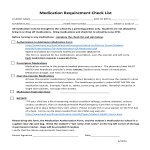 Medication Requirement Checklist gratis en premium templates