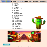 Cinco De Mayo Word Scramble gratis en premium templates