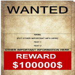 template topic preview image Wanted Poster Template