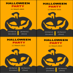 Halloween Quarter Page Flyer gratis en premium templates