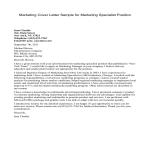 Marketing Specialist Cover Letter gratis en premium templates