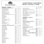 Corporate Catering Order gratis en premium templates