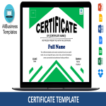 template topic preview image Certificate Template Word