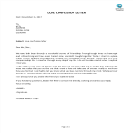 Love Confession Letter gratis en premium templates