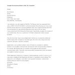 template topic preview image Sample Recommendation Letter For Coworker