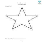 Simple Star PDF Template gratis en premium templates