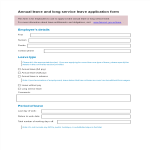 Leave Application Request Email gratis en premium templates