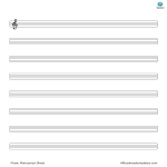 template topic preview image Music Manuscript Paper