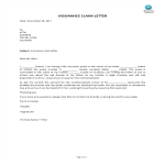 template preview imageInsurance Claim Letter