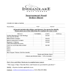 template topic preview image Tournament Food Order Sheet