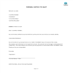 Formal Letter Notice to quit for non-payment rent gratis en premium templates