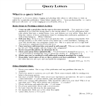 Official Query letter gratis en premium templates