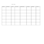 Blank Chore Chart Sample gratis en premium templates