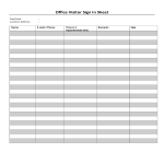 template preview imageOffice Sign In Sheet