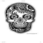 template topic preview image Printable Adult Coloring Pages Of Skull