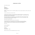 Complaint Letter Format gratis en premium templates