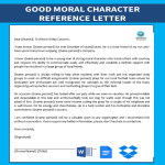 Character Reference Letter gratis en premium templates