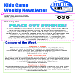 Newsletter Week gratis en premium templates