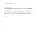 template topic preview image Job Application Rejection Letter