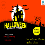 Halloween Haunted House Flyer gratis en premium templates