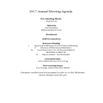 Annual Meeting Agenda In Word gratis en premium templates