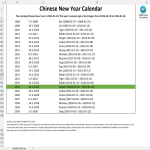 Vorschaubild der VorlageChinese new year calendar 2023