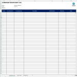 Printable Business Inventory List gratis en premium templates