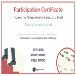 Fitness Participation Certificate gratis en premium templates