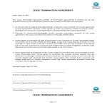 Lease Termination Agreement gratis en premium templates