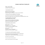 Family Meeting Agenda Vorschaubild der VorlageFamily Meeting Agenda