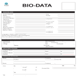 Vorschaubild der VorlageFormat of Biodata