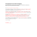 template preview imageBasic Unemployed Cover Letter