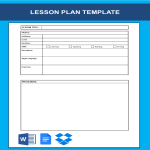 template topic preview image Lesson Plan Template Word