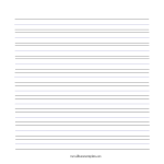 template topic preview image A4中线横格写字纸模板