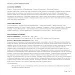 template topic preview image Finance Executive Assistant Resume