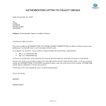 template topic preview image Authorization letter to collect cheque