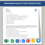 template preview imageResignation Letter Format