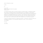 template preview imageEmployee Resignation Complaint Letter